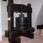 Stare prasy winiarskie na zamku mikulovskim